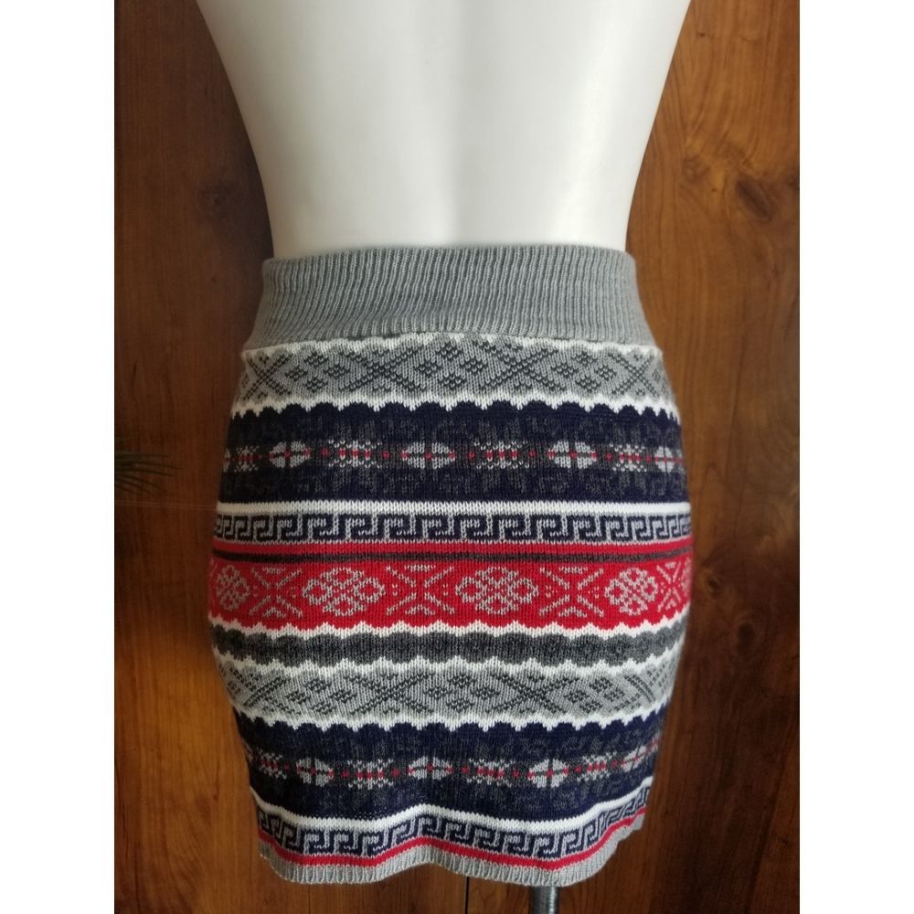 Sweater Project Knit Nordic Mini Skirt - Picture 3 of 6